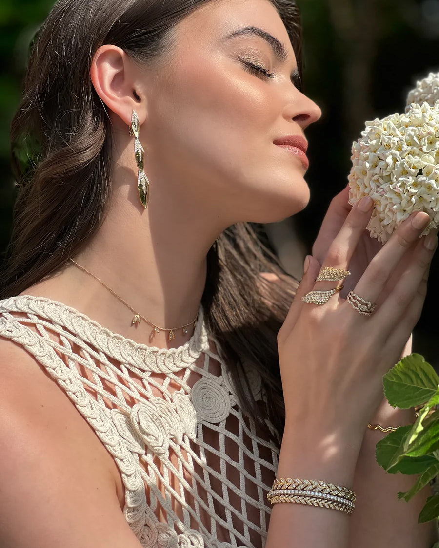 Árvore 18K Gold Diamond Convertible Earrings