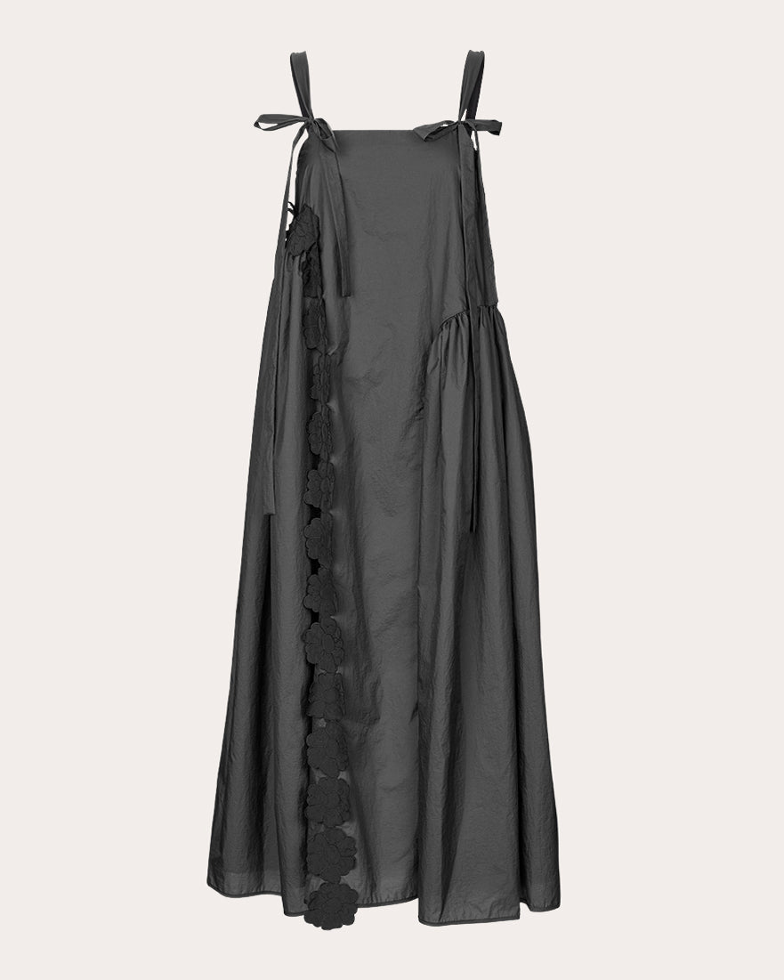 Oaklyn Floral-Appliquéd Nylon Midi Dress