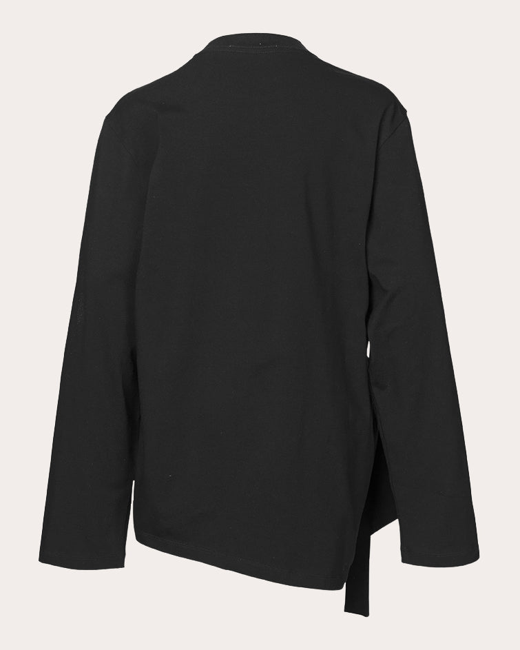 October Knotted Cotton-Jersey Top