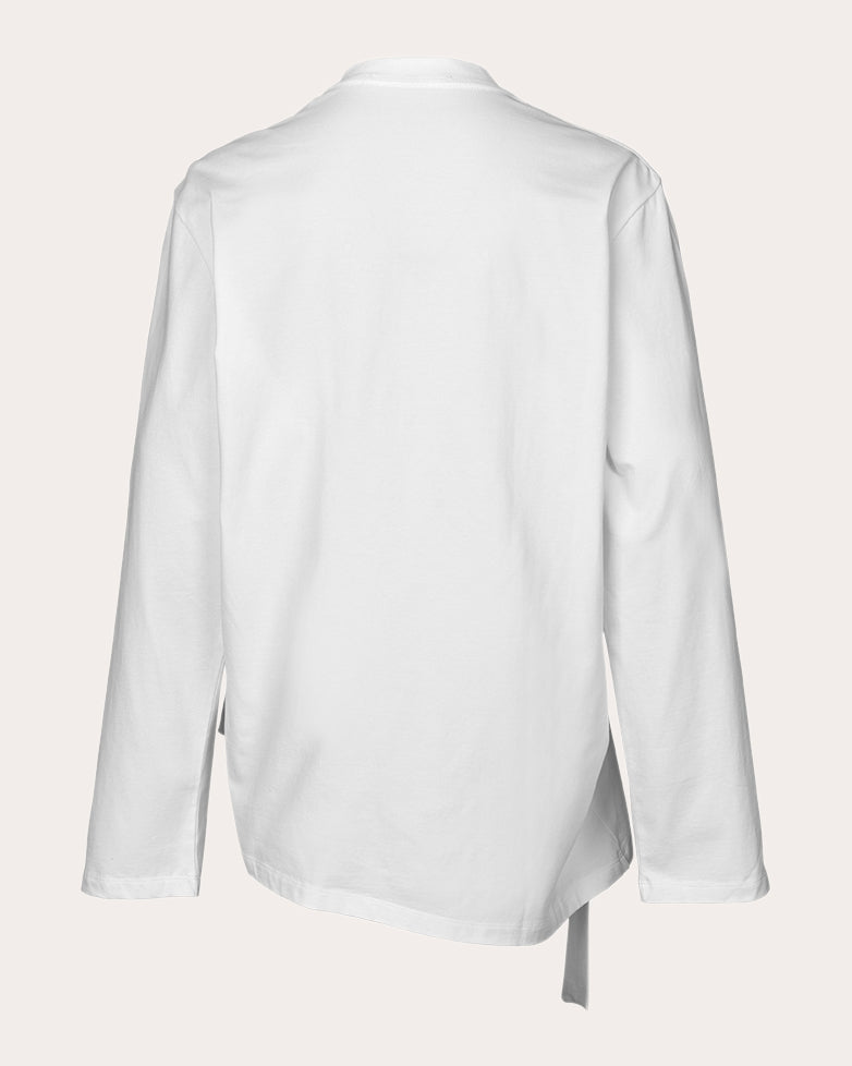 October Knotted Cotton-Jersey Top