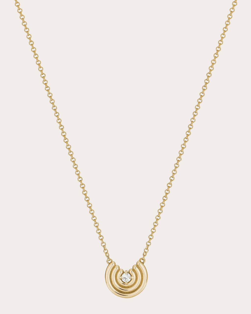 Petite Revival 14K Gold Diamond Pendant Necklace