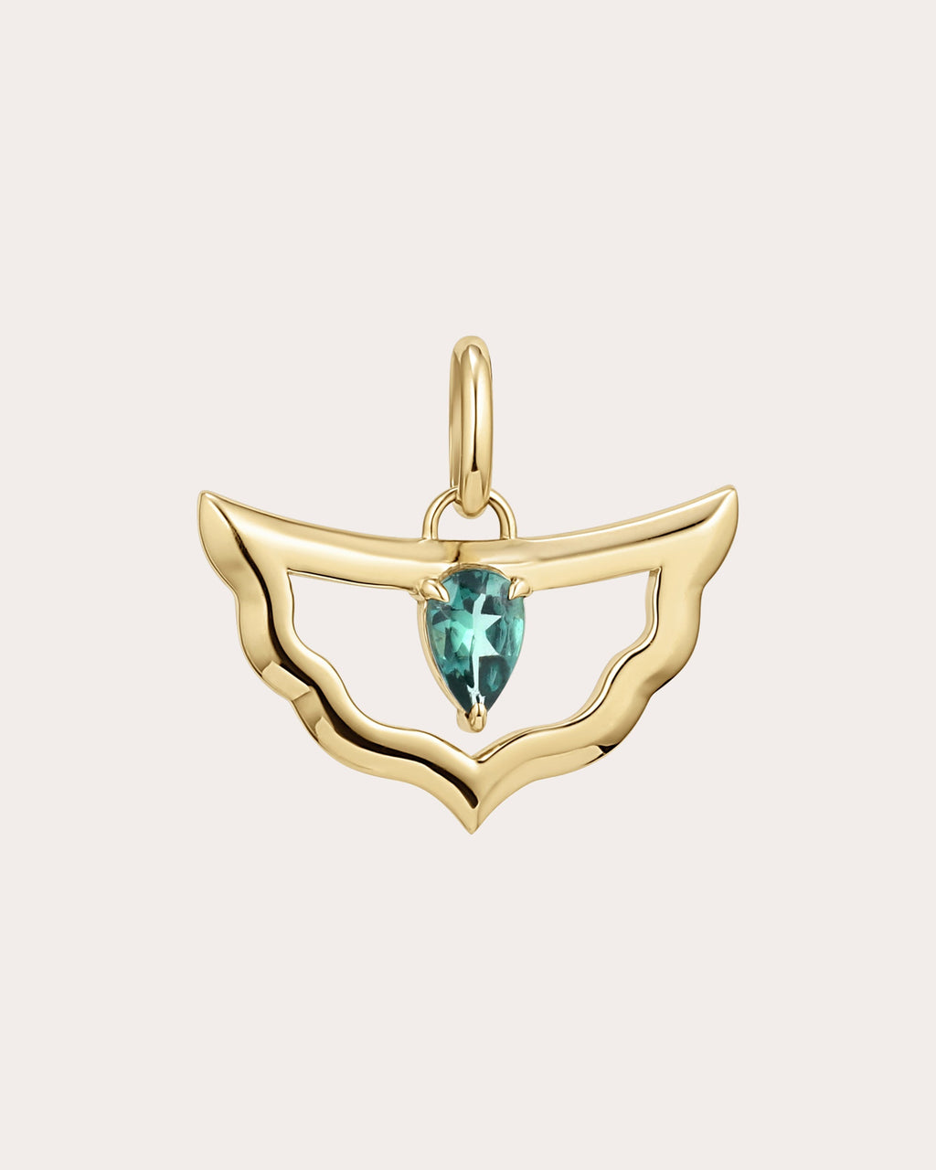 Palace 14K Gold Apatite Shield Pendant