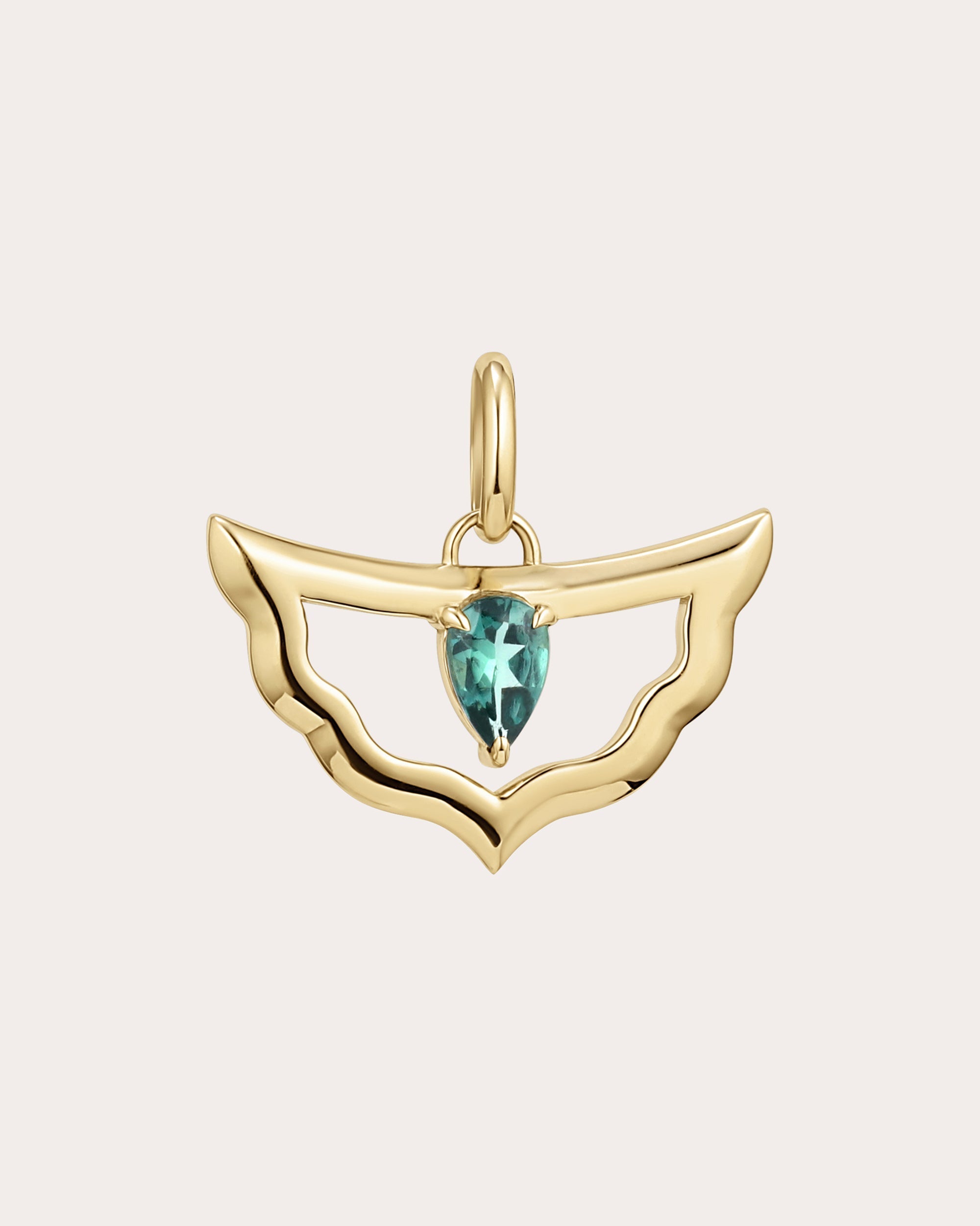 Palace 14K Gold Apatite Shield Pendant