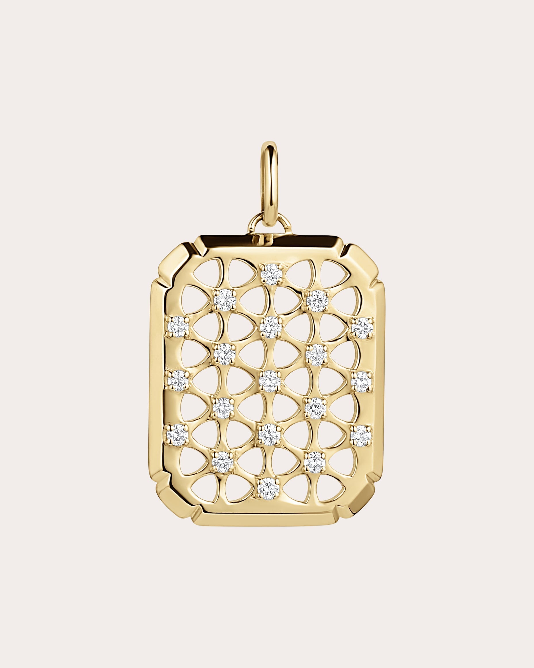 Gate 14K Gold Diamond Pendant