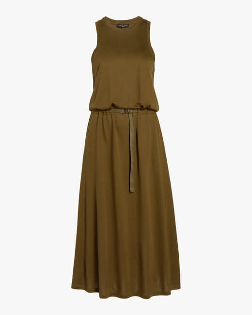 Rower Belted Midi Dress