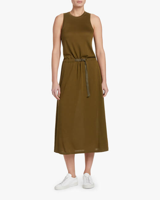 Rower Belted Midi Dress