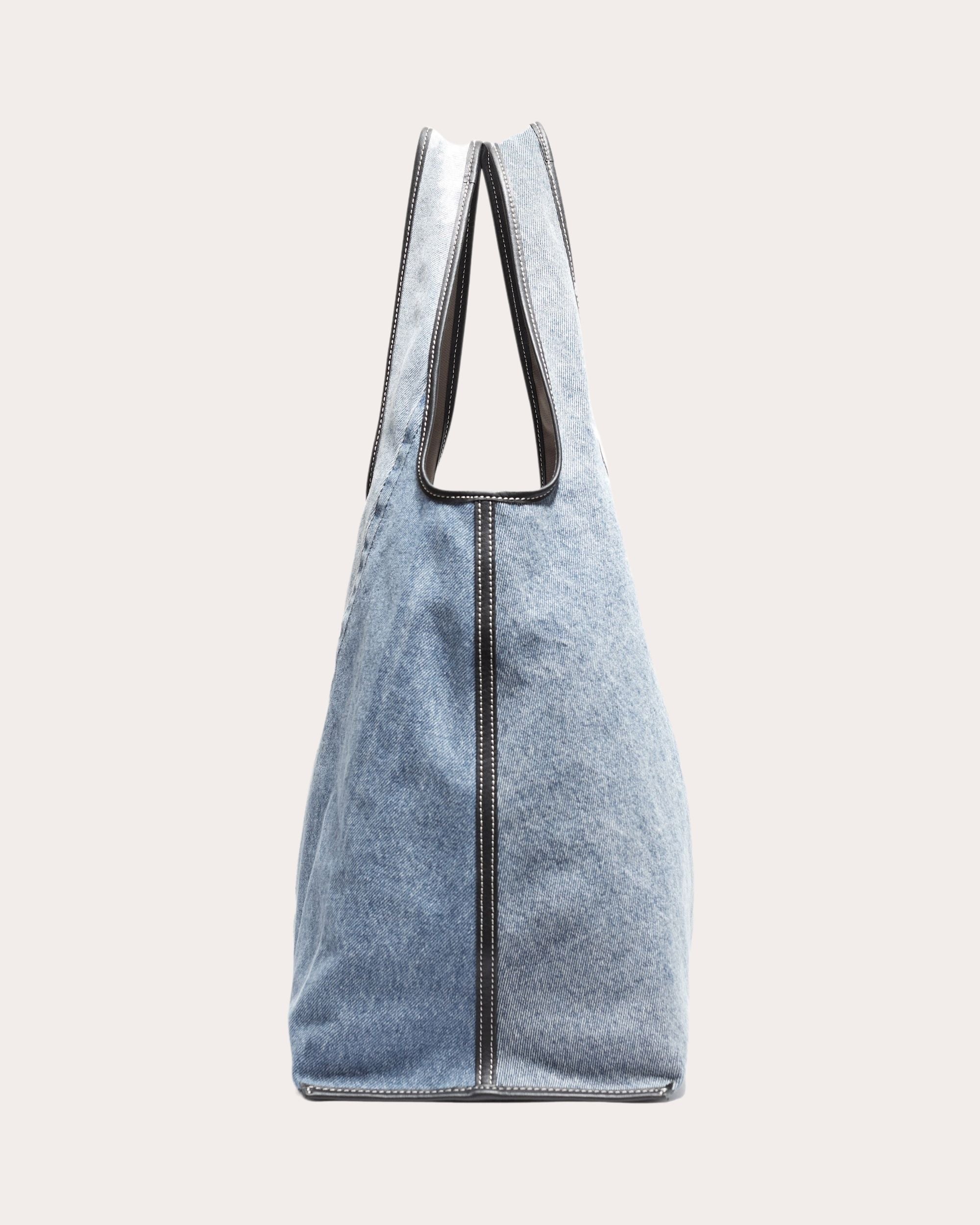 Market Patchwork Denim Shoulder Bag