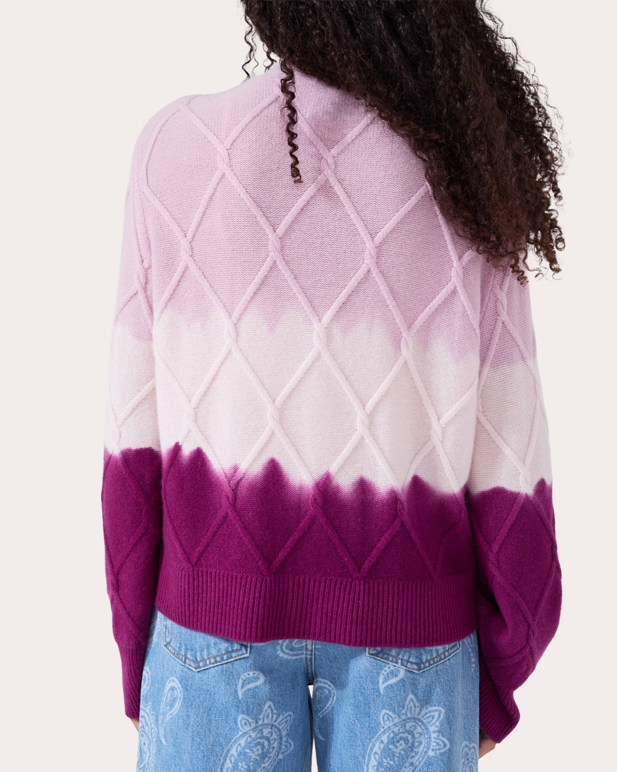 Janis Ombré Cashmere Cardigan
