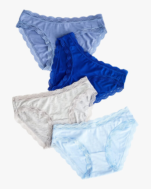 Basic Blue Knickers Box 4PK
