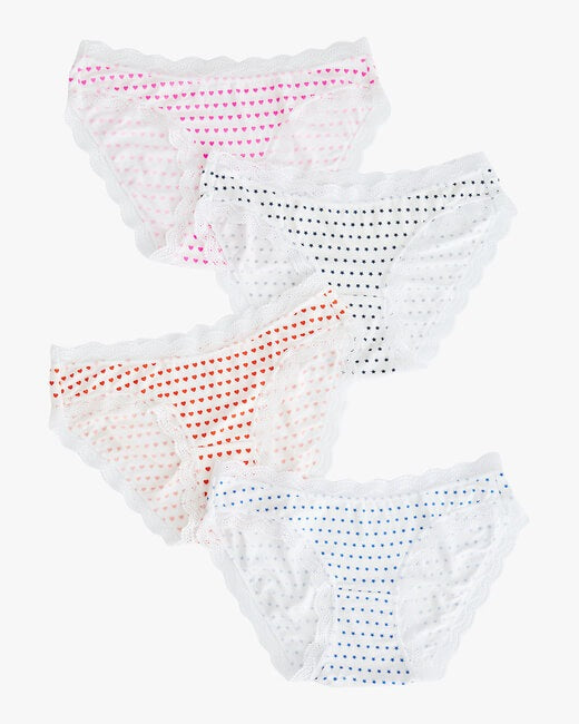 Hearts & Stars Knickers Box Set 4PK
