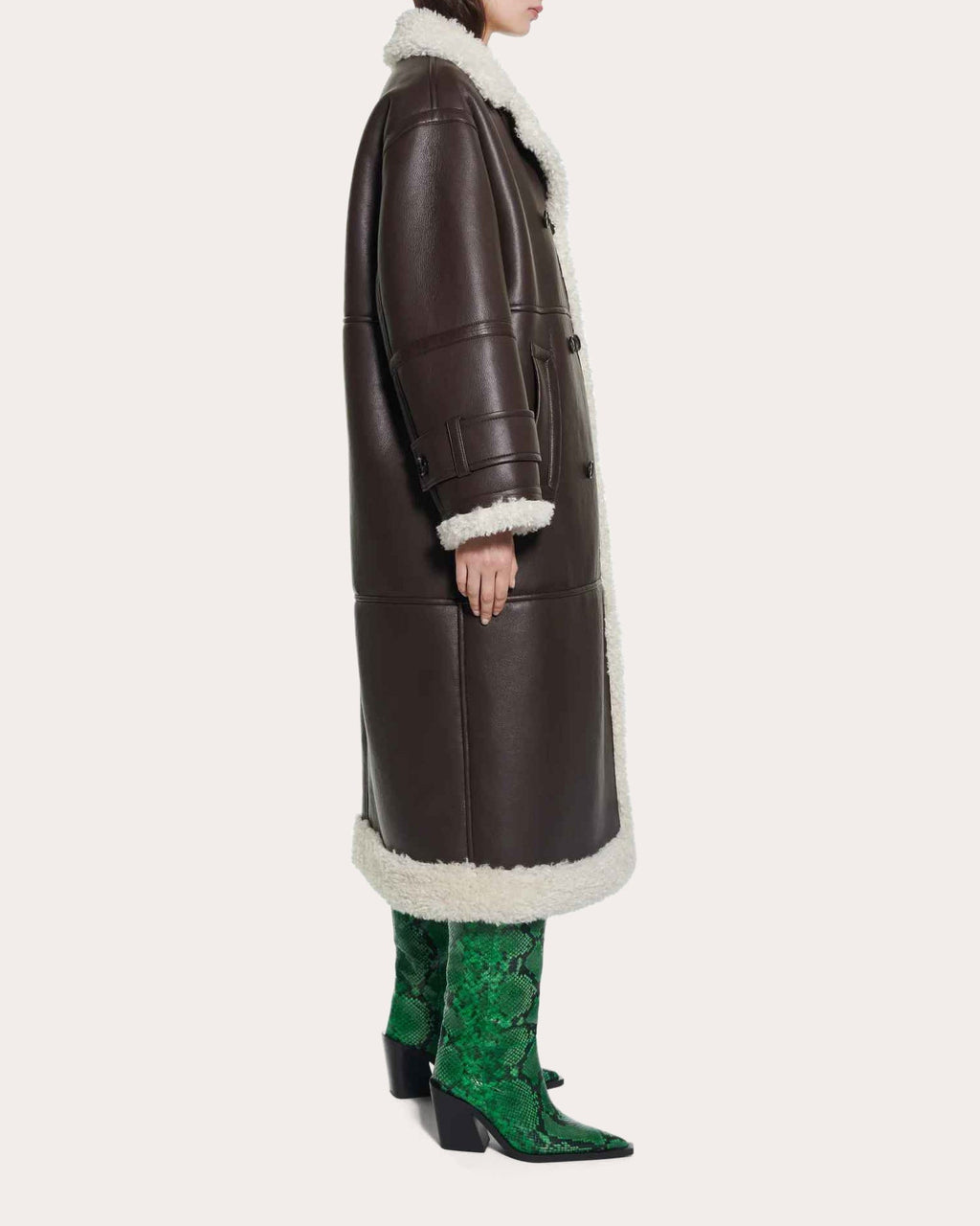 Hayley Faux-Leather Coat