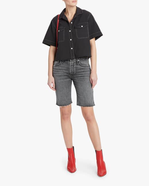 Rosa Mid-Rise Walking Shorts
