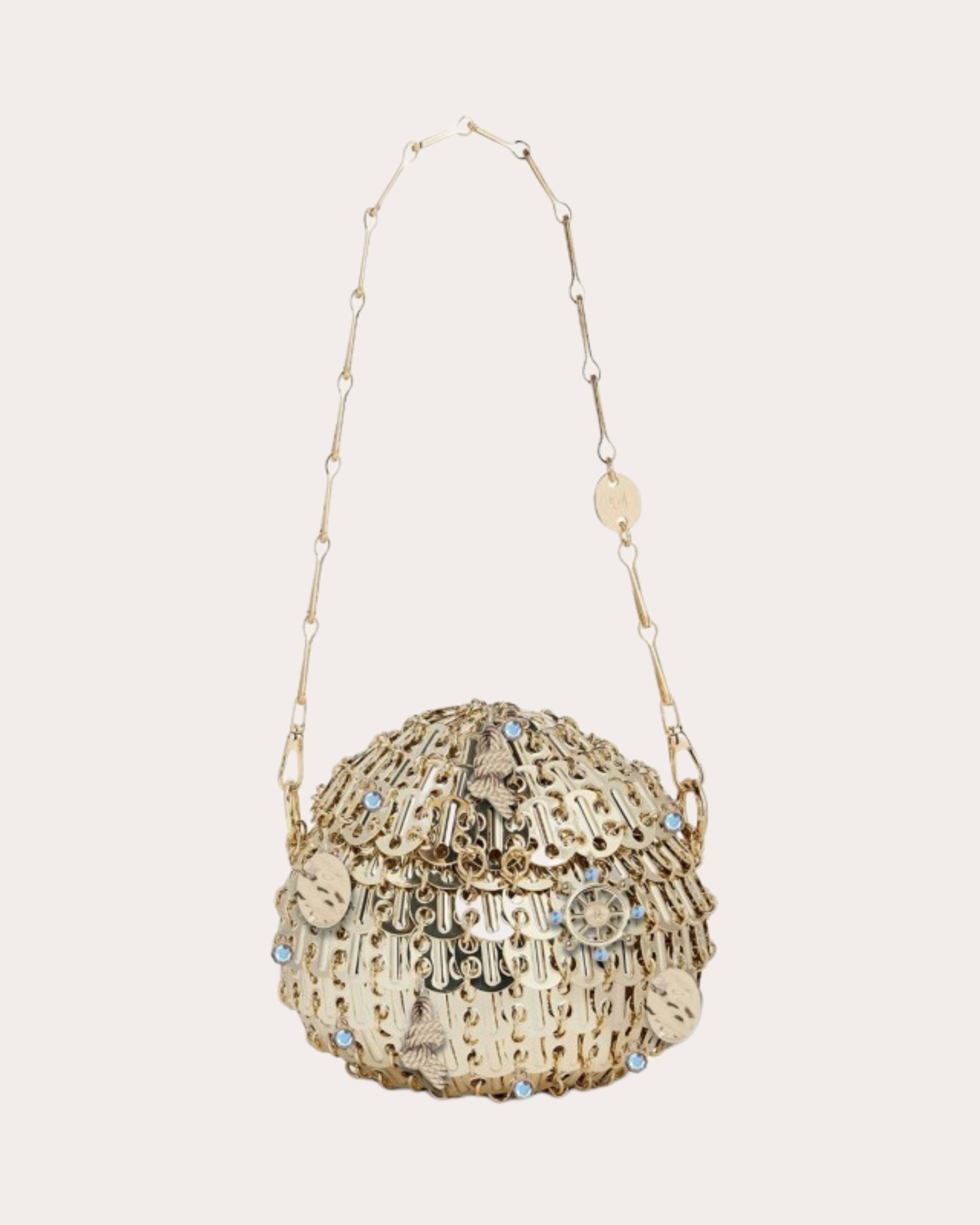 1969 Sphere Nautical Embellished Chainmail Shoulder Bag