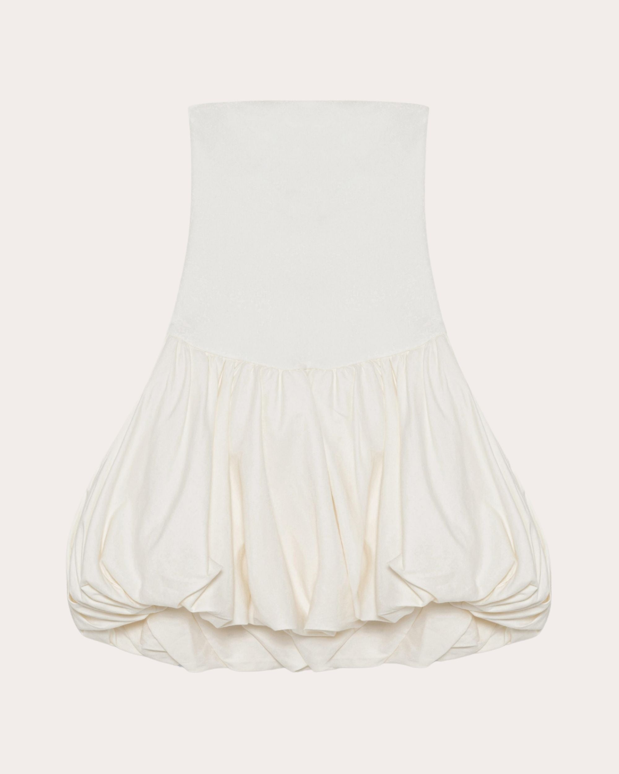 Pollie Knit Bubble Strapless Mini Dress