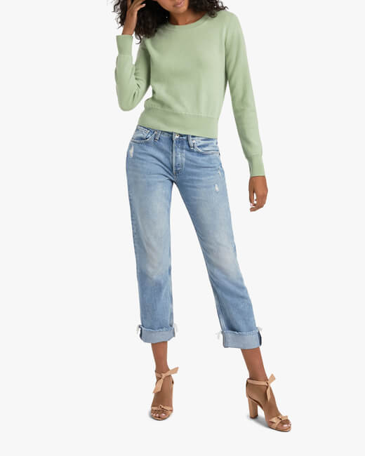 Rosa Mid-Rise Boyfriend Jeans