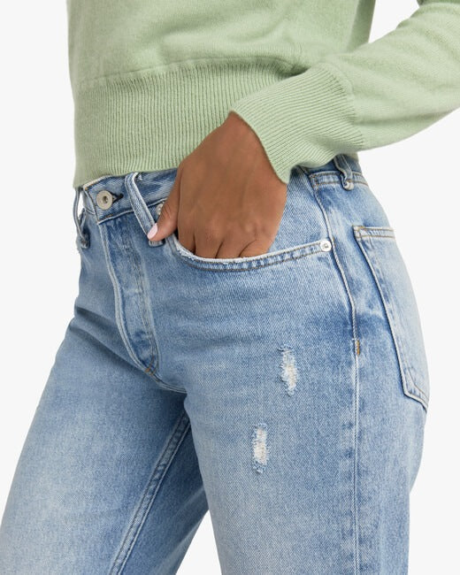 Rosa Mid-Rise Boyfriend Jeans