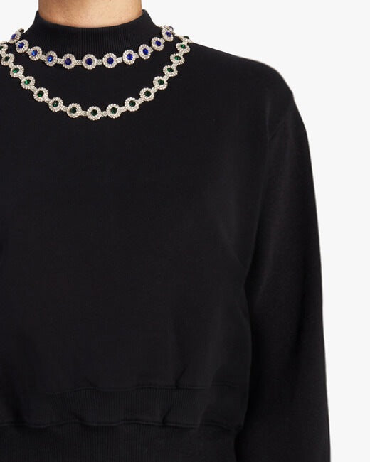 Flower Cup Chain Sweater