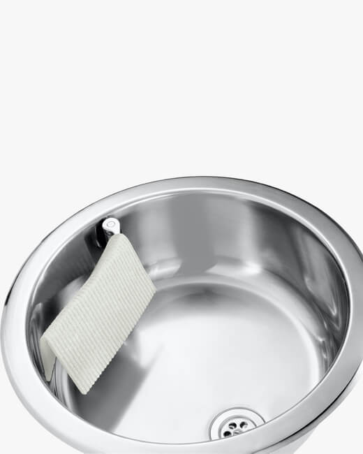 Curved Stainless Steel Cloth Holder