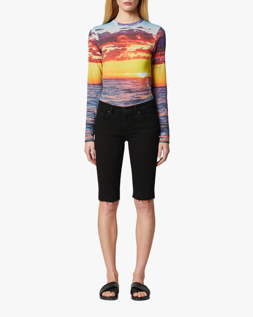 Amelia Cut-Off Knee Shorts