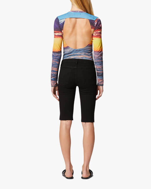 Amelia Cut-Off Knee Shorts