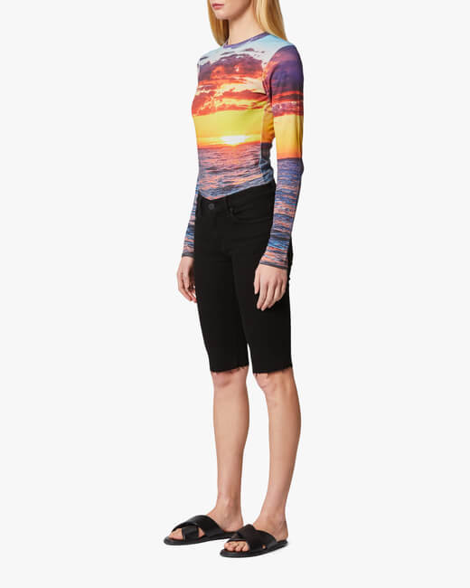 Amelia Cut-Off Knee Shorts
