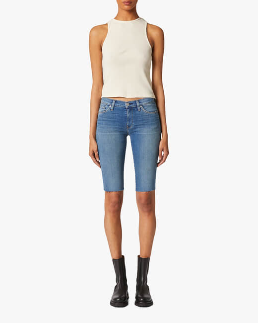 Amelia Cut-Off Knee Shorts