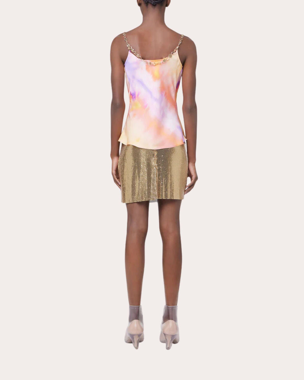 Chainmail Mesh Mini Skirt