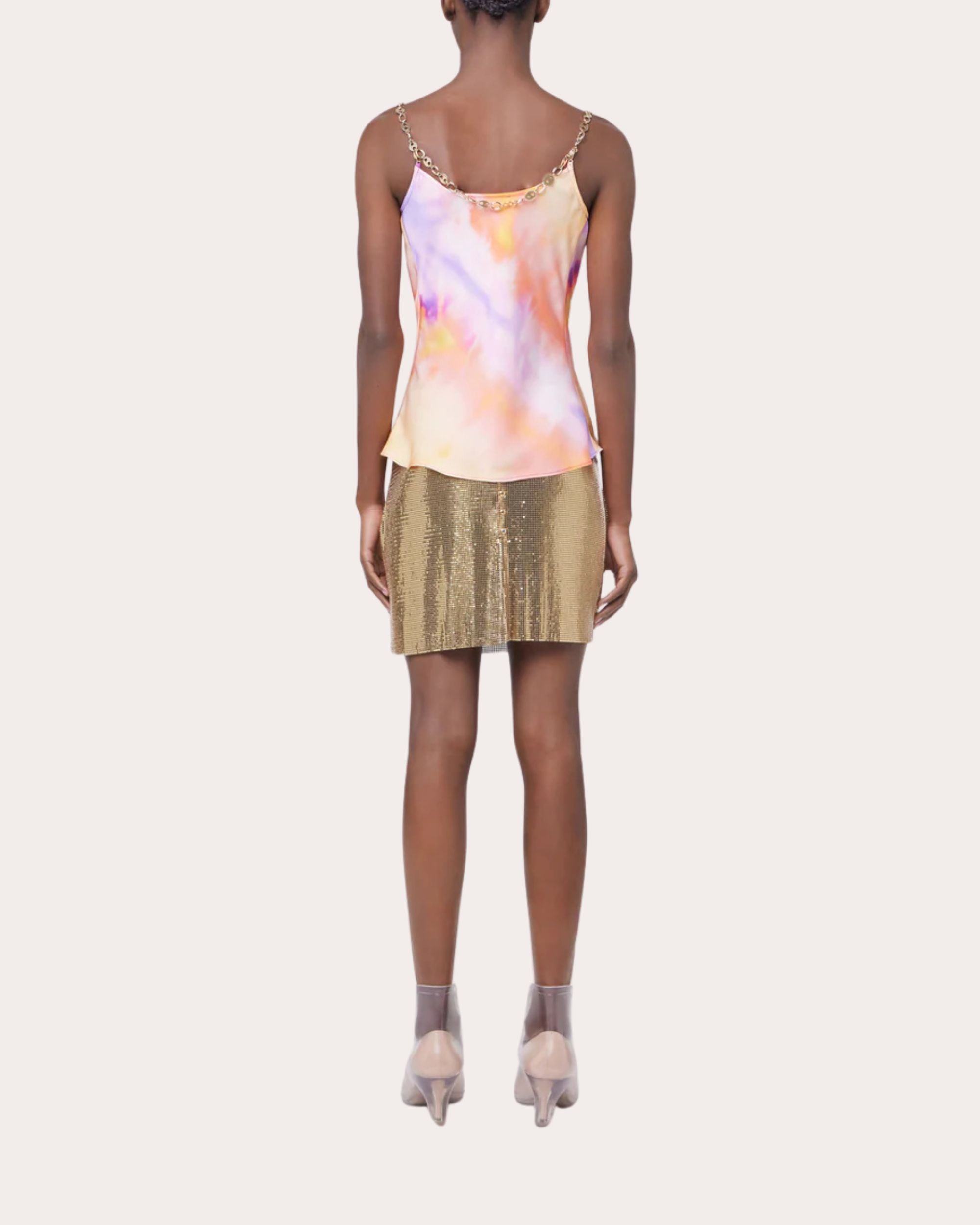 Chainmail Mesh Mini Skirt