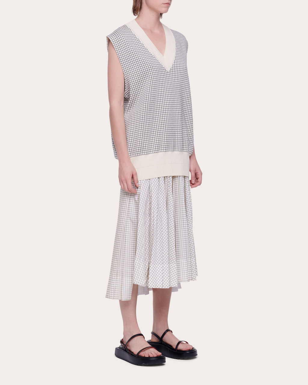 Cotton Jacquard-Knit Vest