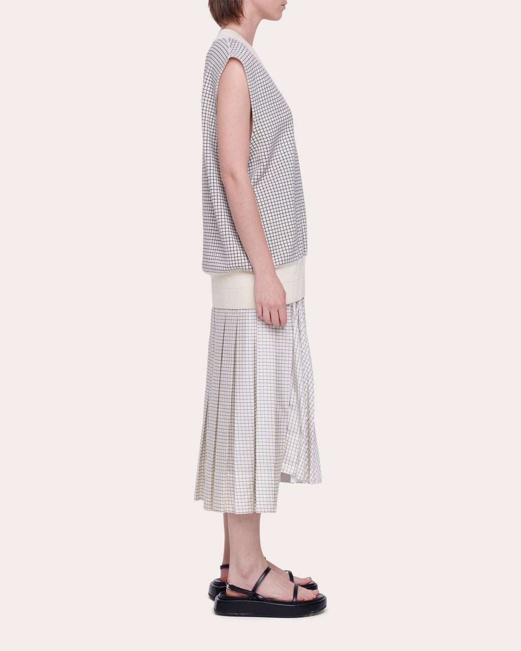 Cotton Jacquard-Knit Vest