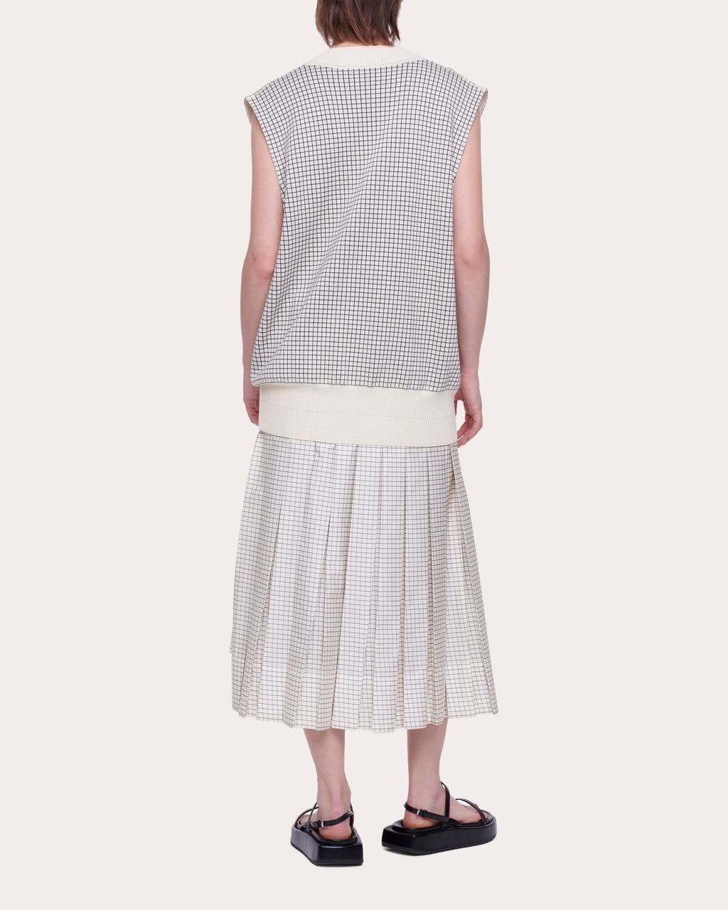 Cotton Jacquard-Knit Vest
