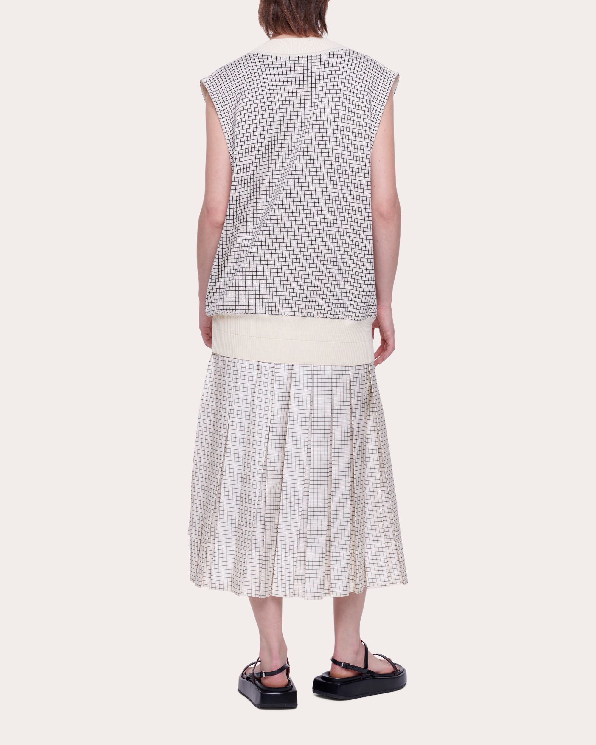 Cotton Jacquard-Knit Vest