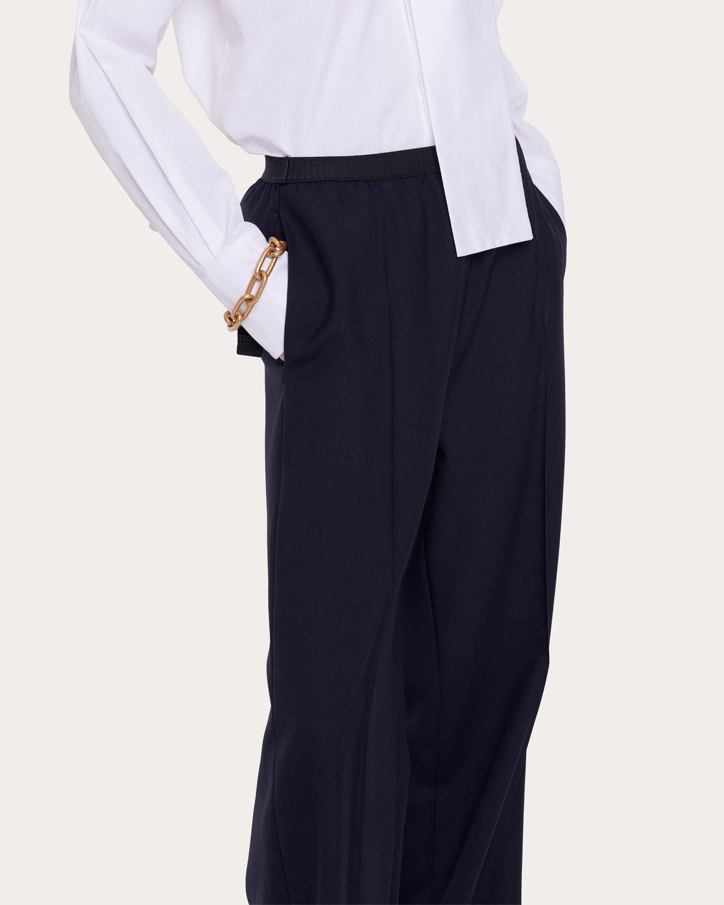 Wool Wide-Leg Pants