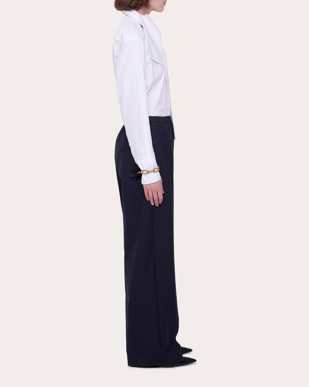 Wool Wide-Leg Pants