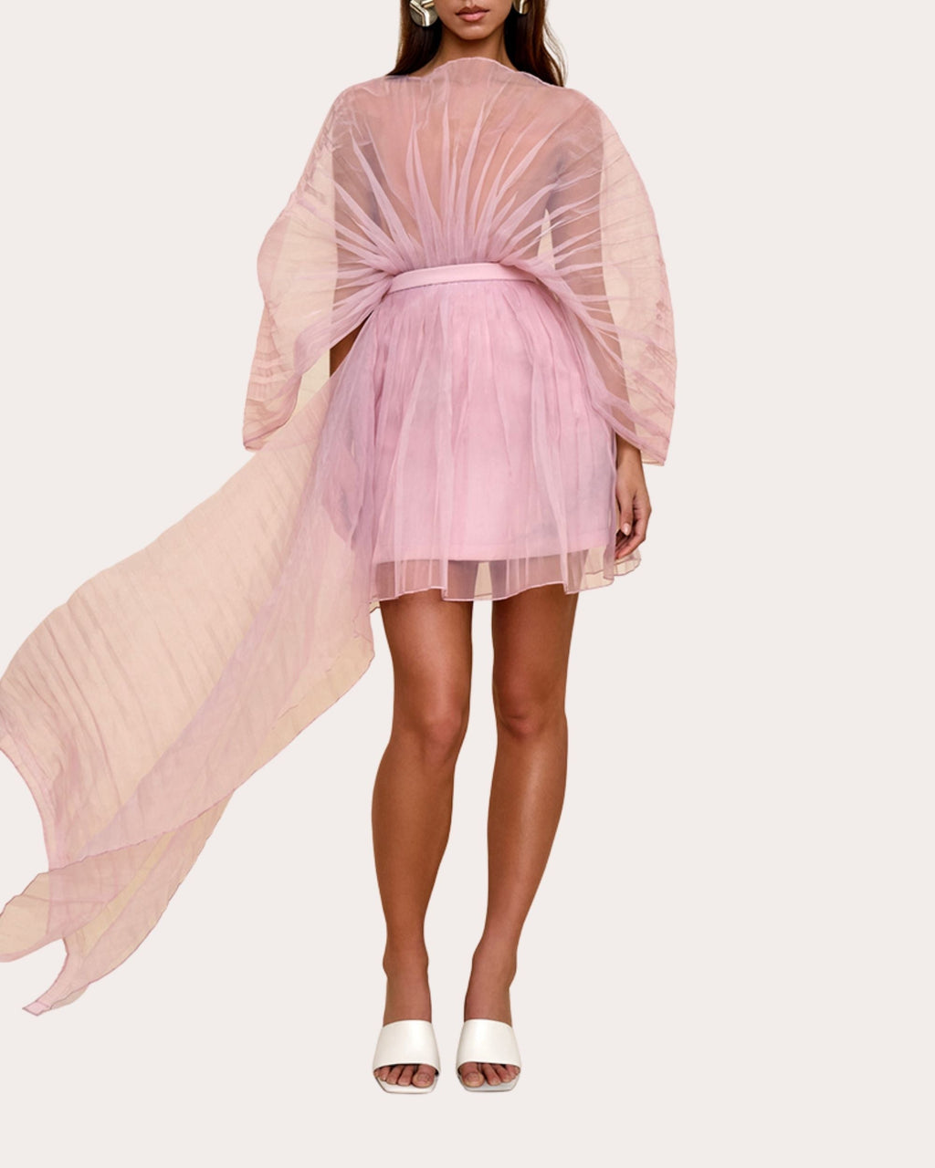 Sombra Pleated Organza Bodysuit