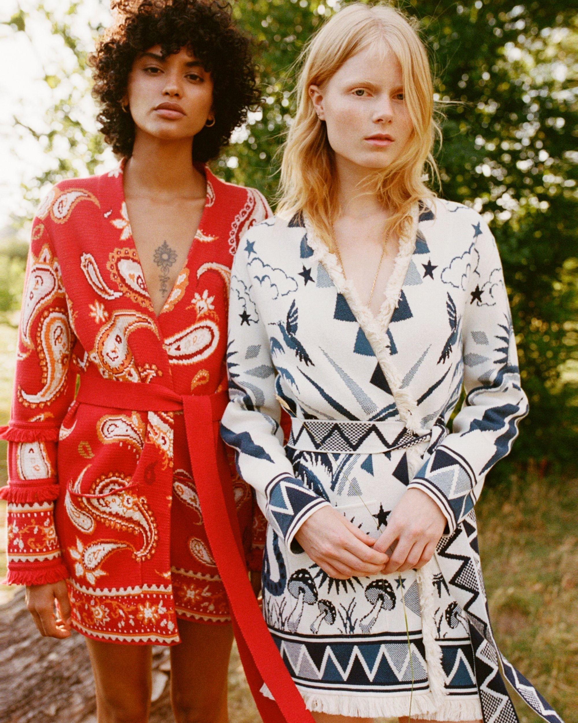 Jimi Belted Paisley Cotton-Jacquard Cardigan