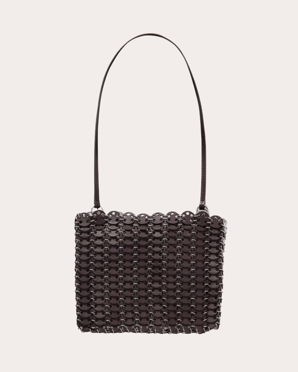 1969 Leather Disc Shoulder Bag
