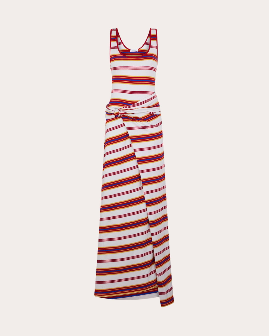 Striped Stretch Jersey Midi Dress