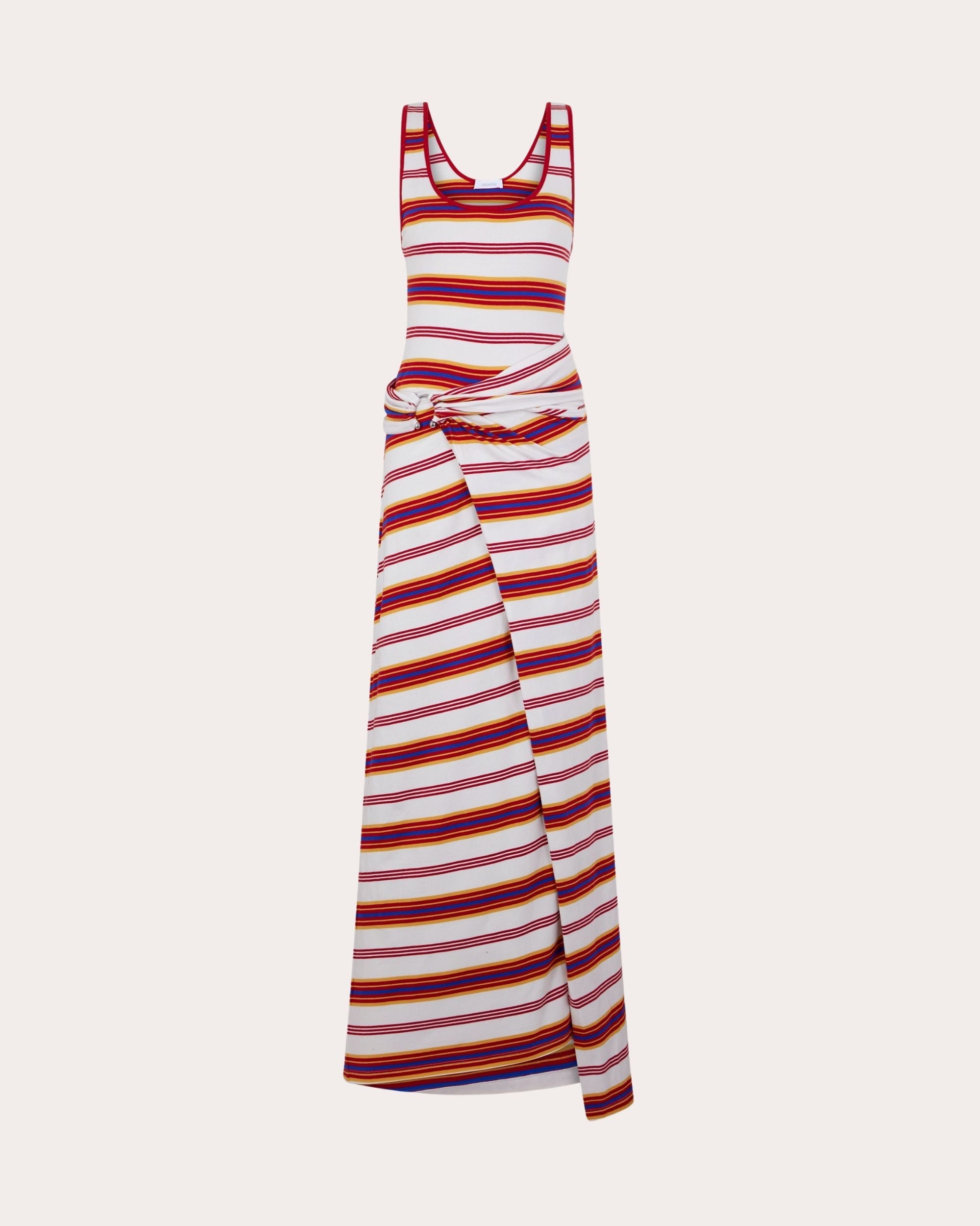 Striped Stretch Jersey Midi Dress