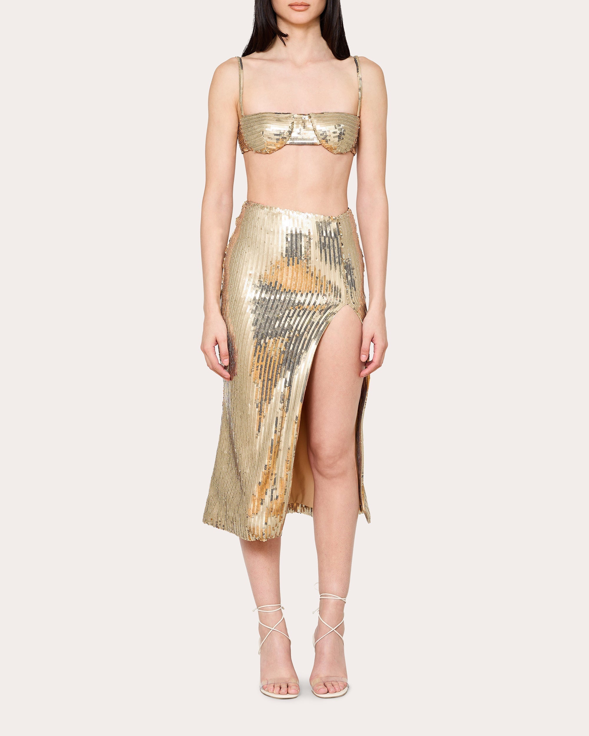 Sequin Midi Skirt