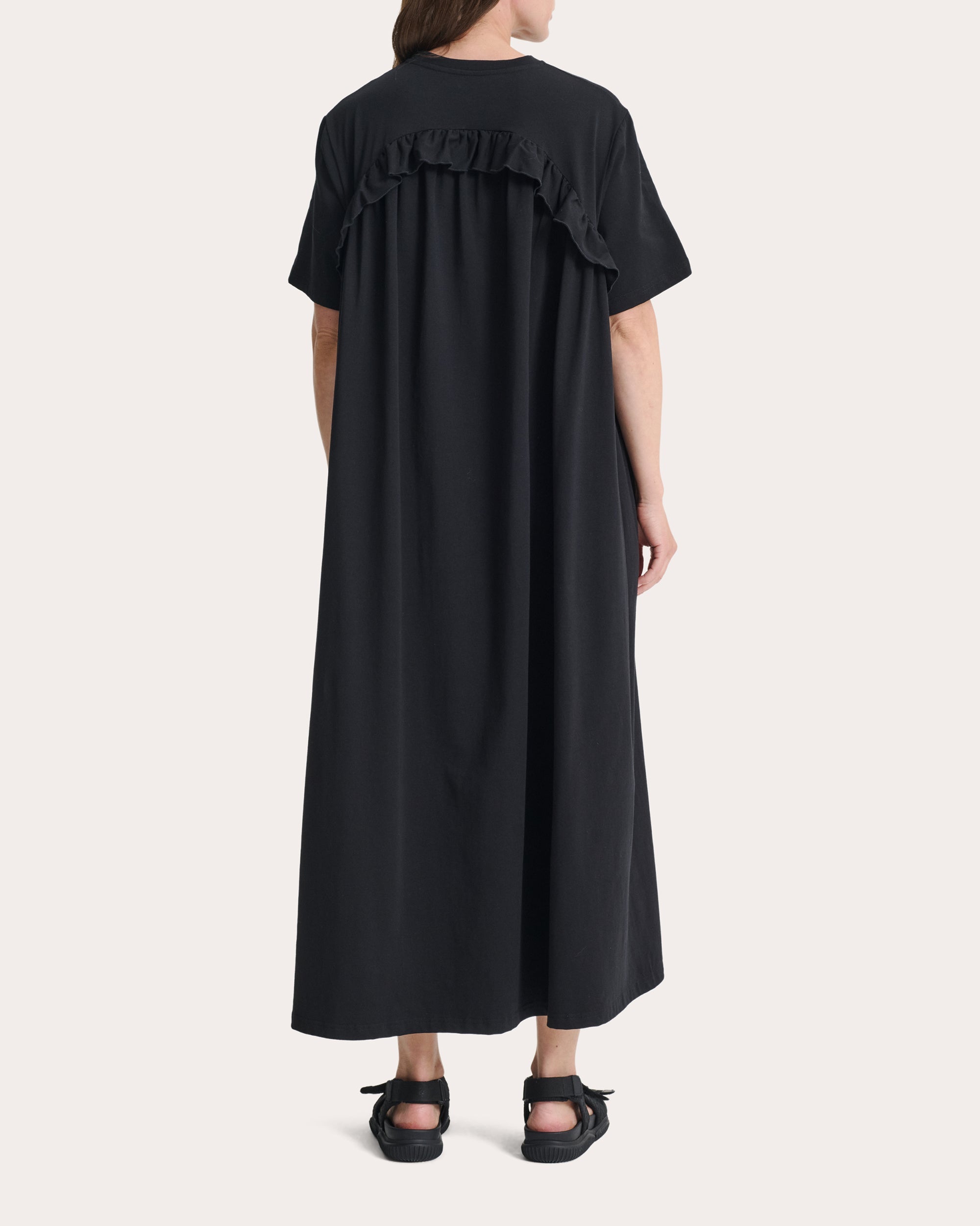 Alaine Ruffled Jersey T-Shirt Dress