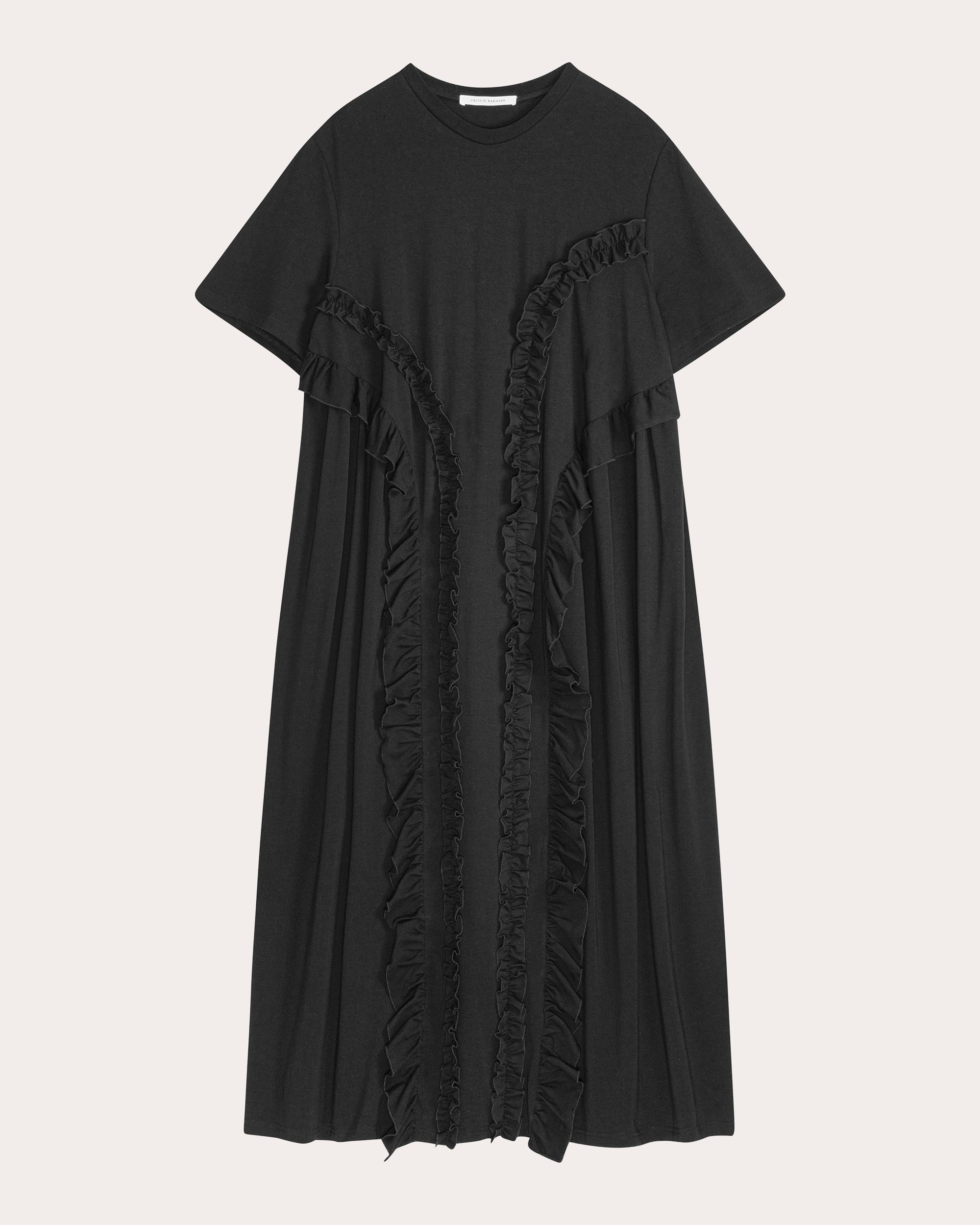 Alaine Ruffled Jersey T-Shirt Dress