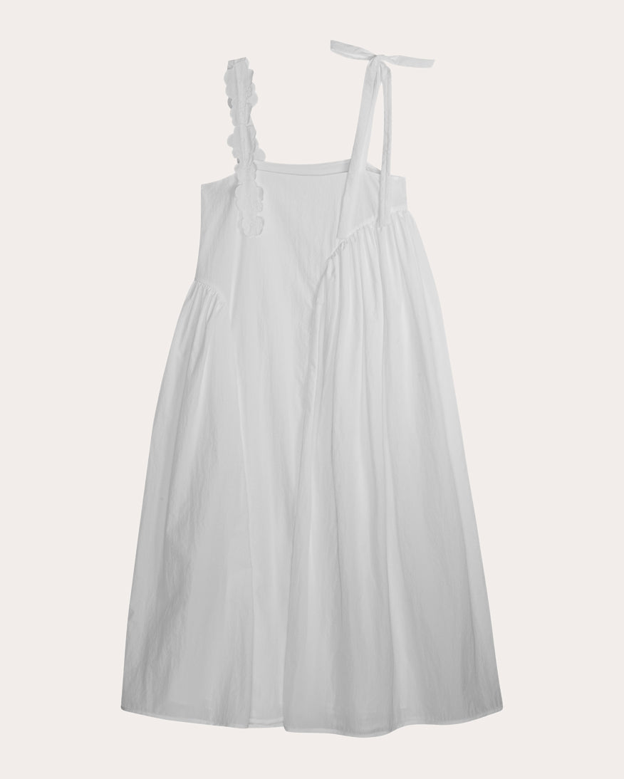 Oaklyn Dress Recycled Taffeta White