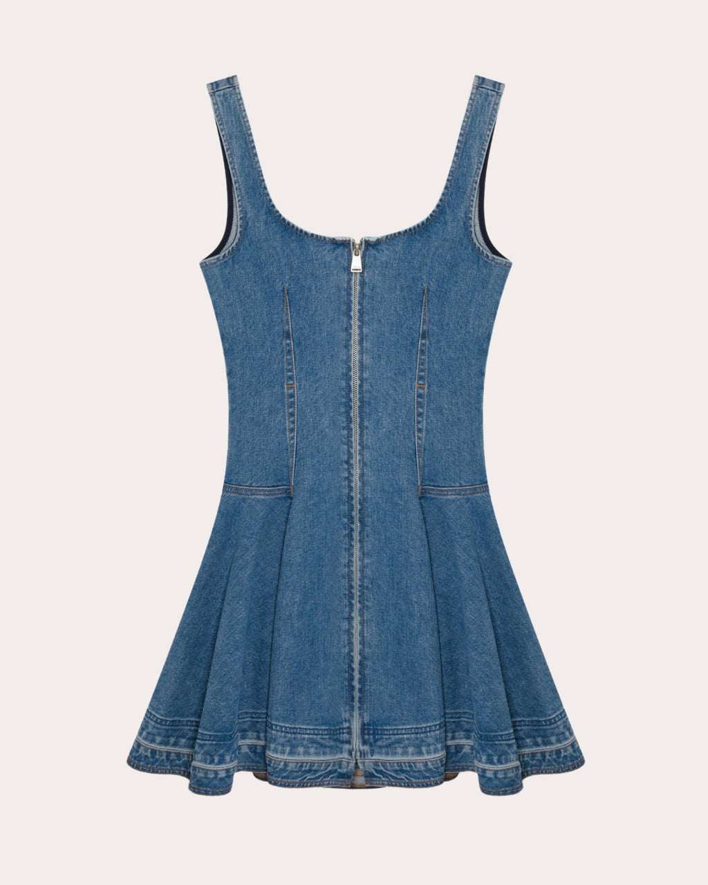 Eleodra Denim Fit & Flare Mini Dress
