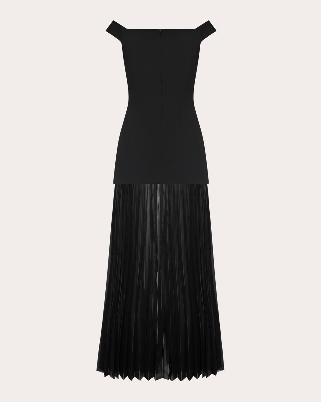 May Pleated-Chiffon Crepe Midi Dress