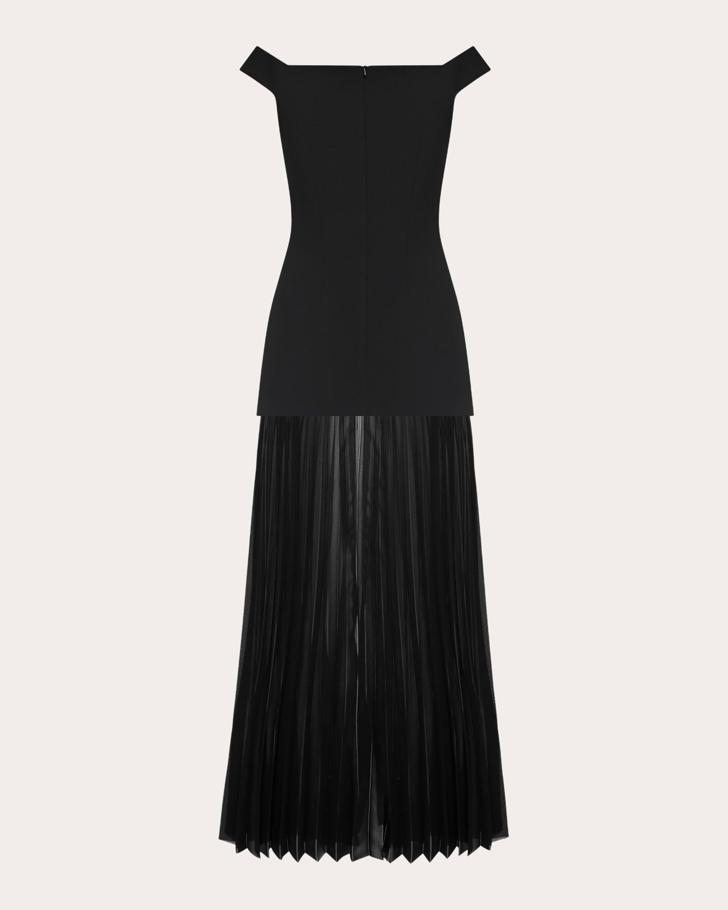 May Pleated-Chiffon Crepe Midi Dress