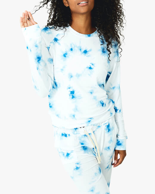 Cali Tie Dye Crewneck Sweatshirt