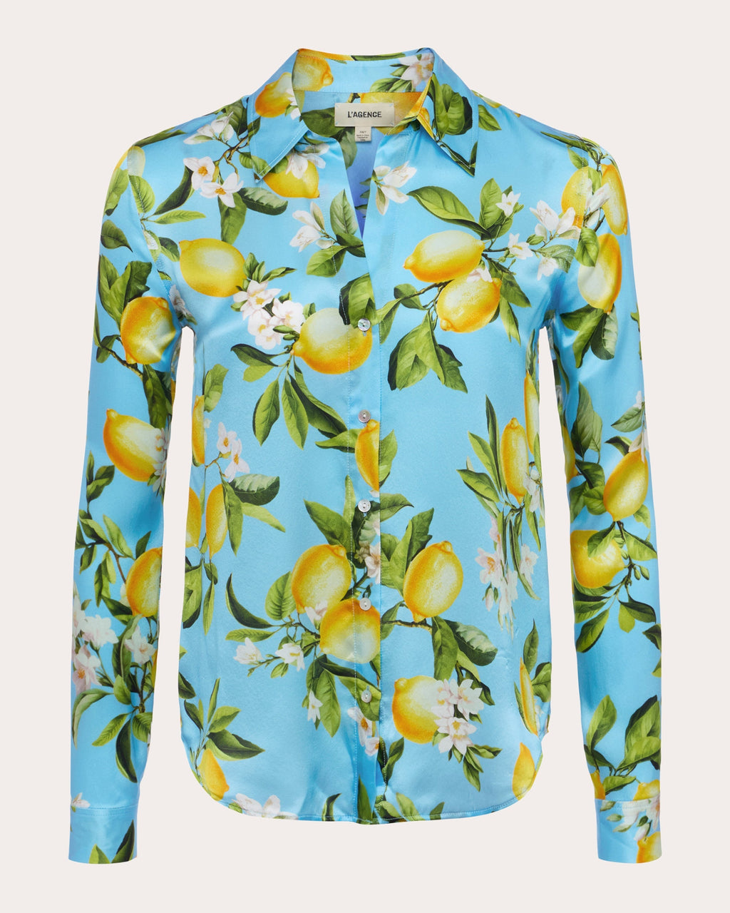 Tyler Floral-Print Silk Charmeuse Blouse