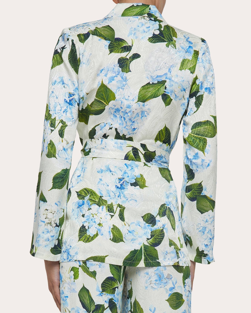 Ciara Satin Jacquard Robe Top