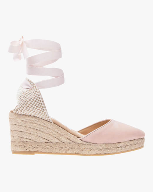 Pastel Rose Hampton's Lace-Up Wedge